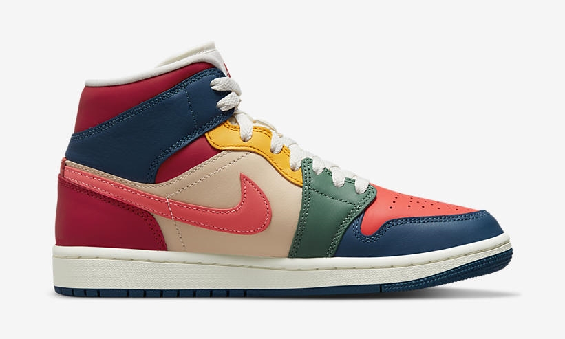 【国内 9/7 発売予定】ナイキ ウィメンズ エア ジョーダン 1 ミッド “7カラーズ” (NIKE WMNS AIR JORDAN 1 MID “7 Colors”) [DN3738-400]