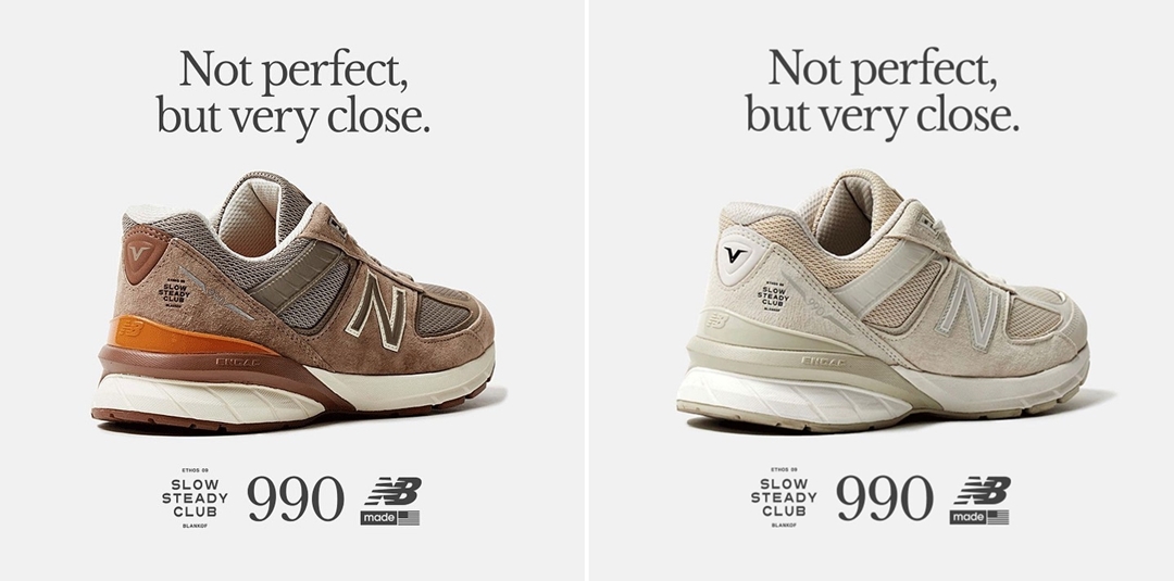 海外 3/25 発売！SLOW STEADY CLUB × New Balance M990v5 "White/Brown" (スロースタディクラブ ニューバランス "ホワイト/ブラウン")