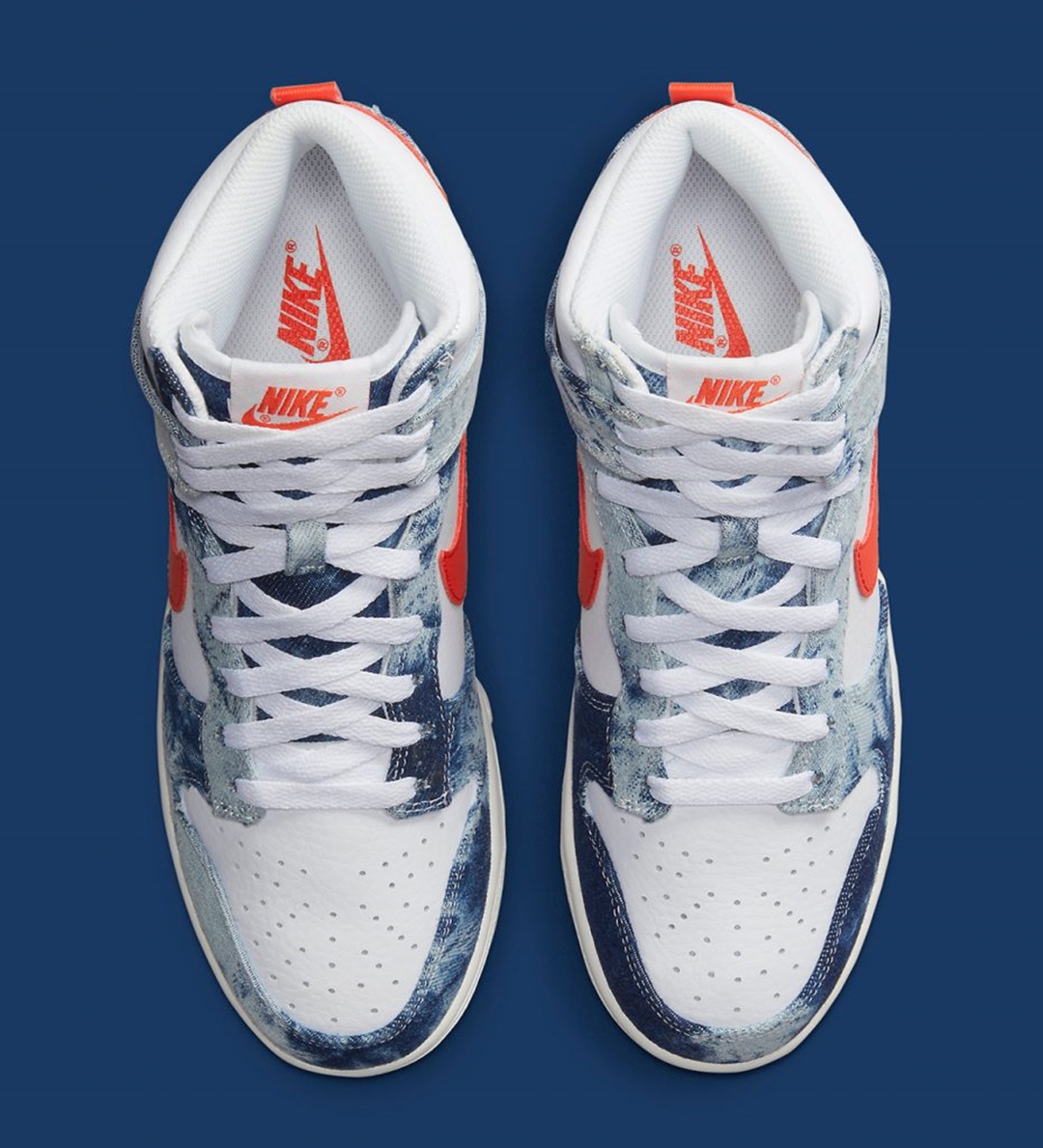 2022年 発売予定！ナイキ ダンク ハイ “ウォッシュドデニム” (NIKE DUNK HIGH “Washed Denim”) [DV2181-900]