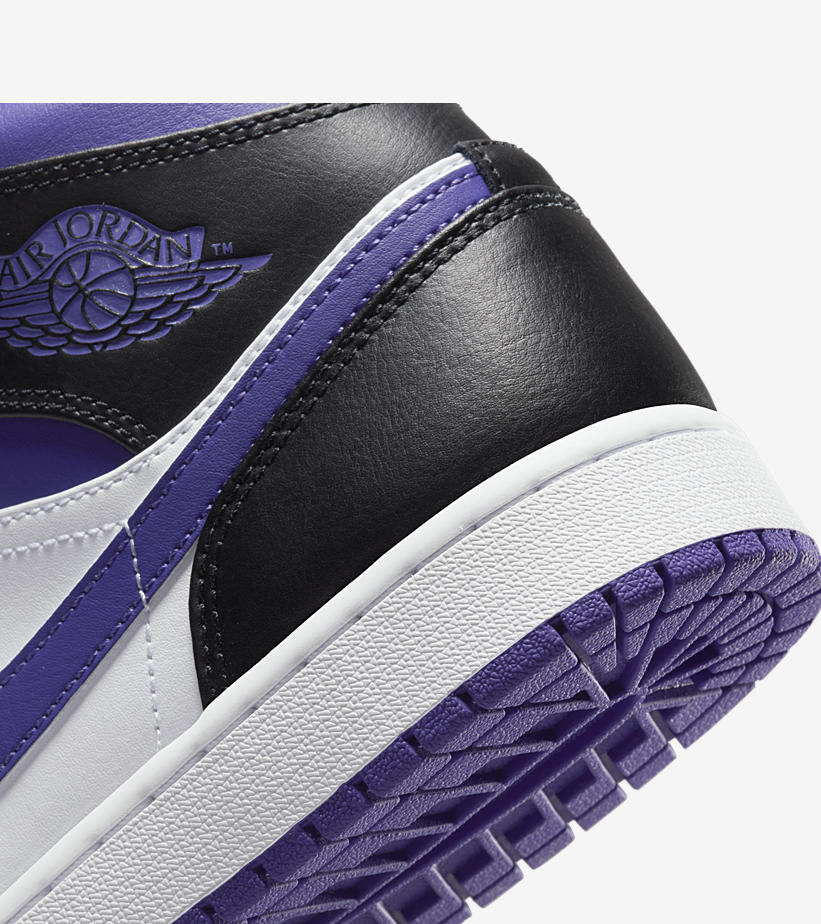 Nike Air Jordan 1 Mid Black/Court Purple