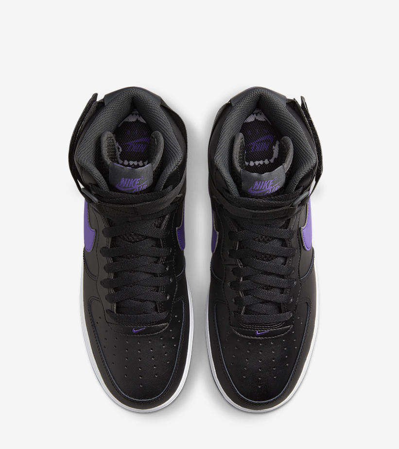 【国内 4/21 発売】ナイキ エア フォース 1 07 ハイ “フープス/ブラック/パープル” (NIKE AIR FORCE 1 07 HIGH “Hoops/Black/Purple”) [DH7453-001]