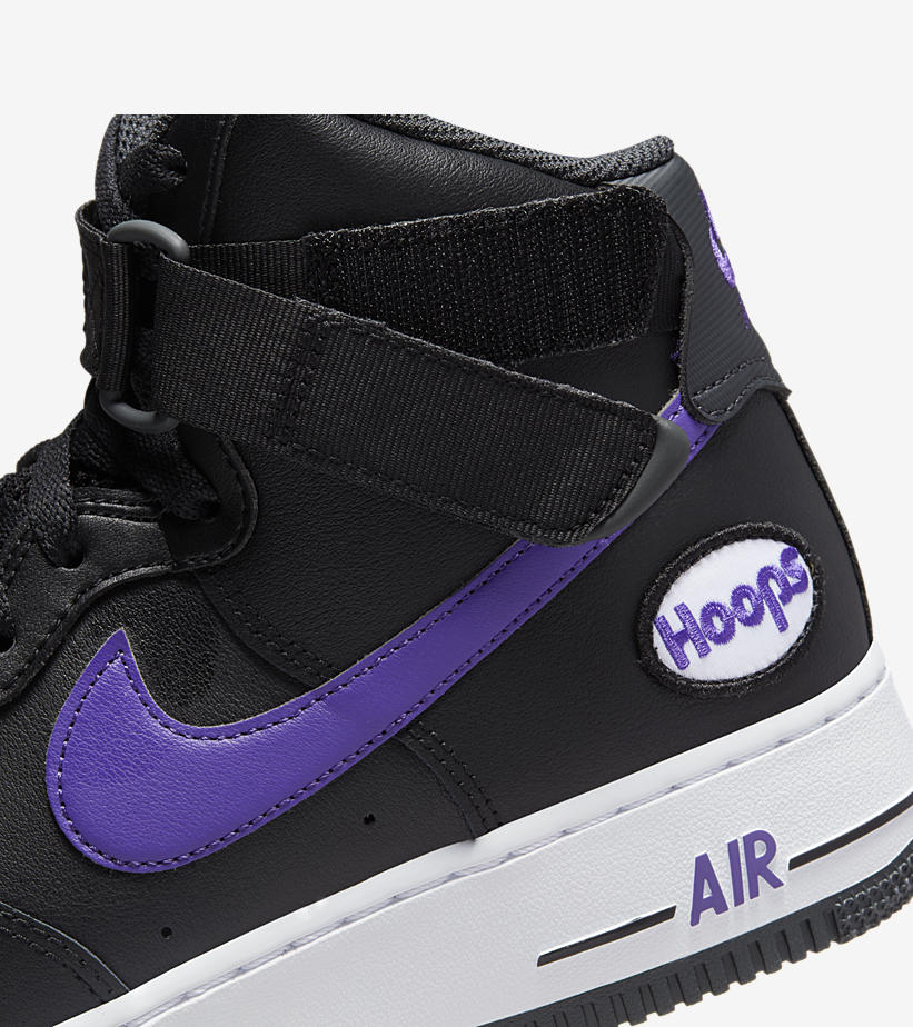 【国内 4/21 発売】ナイキ エア フォース 1 07 ハイ “フープス/ブラック/パープル” (NIKE AIR FORCE 1 07 HIGH “Hoops/Black/Purple”) [DH7453-001]