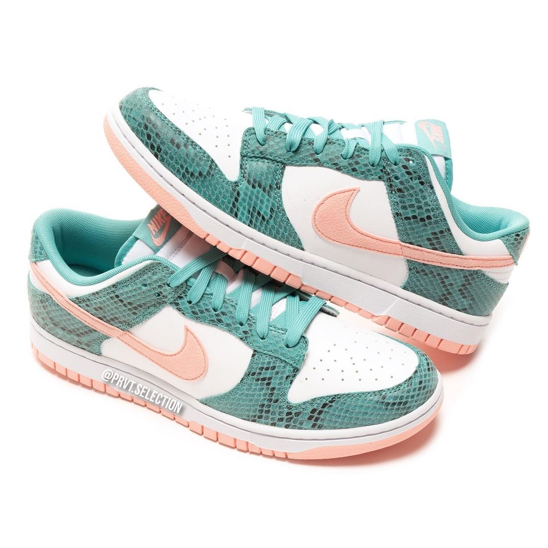 海外 7/27 発売予定！ナイキ ダンク ロー “スネーク/ホワイト/グリーン” (NIKE DUNK LOW “Snake/White/Green”) [DR8577-300]