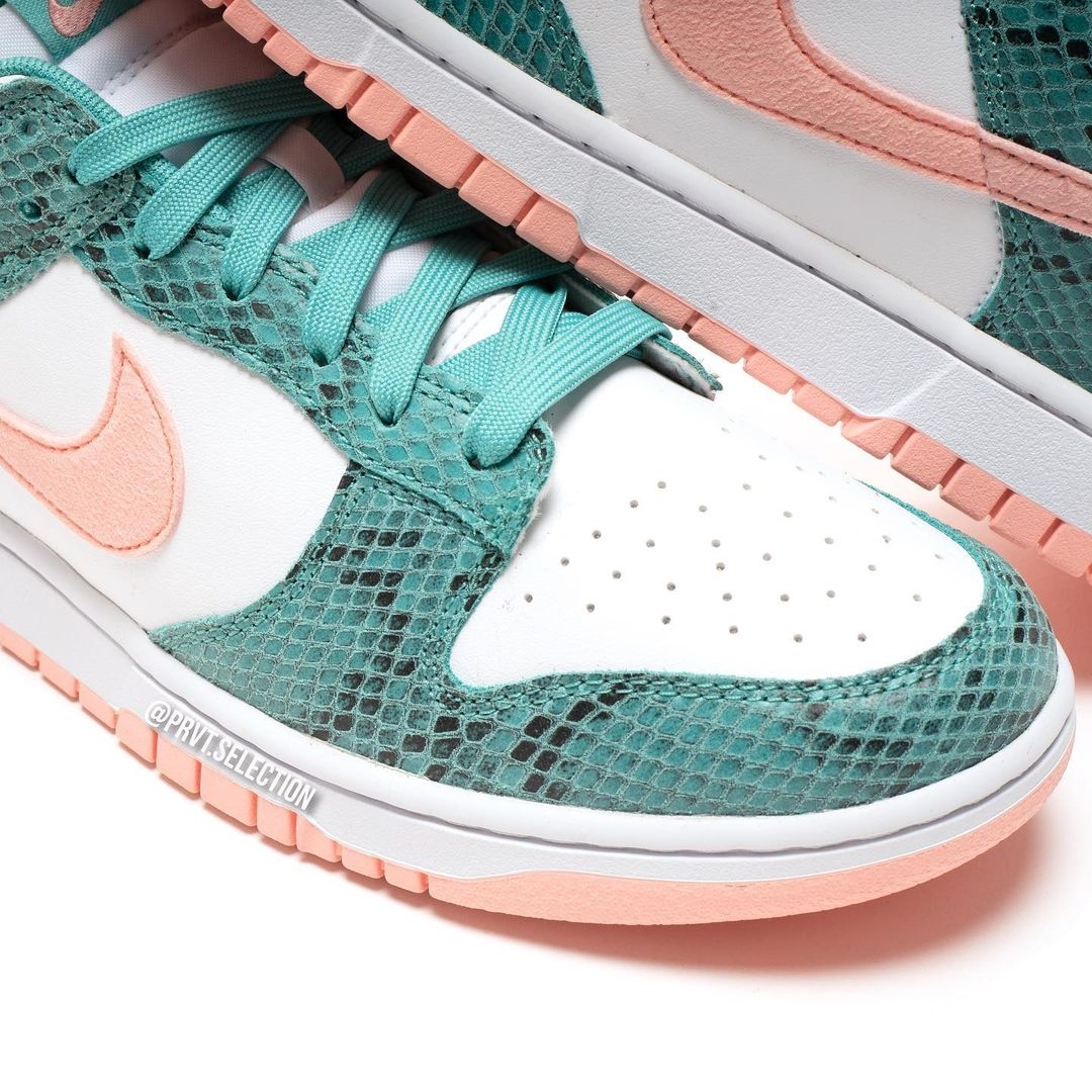 海外 7/27 発売予定！ナイキ ダンク ロー “スネーク/ホワイト/グリーン” (NIKE DUNK LOW “Snake/White/Green”) [DR8577-300]