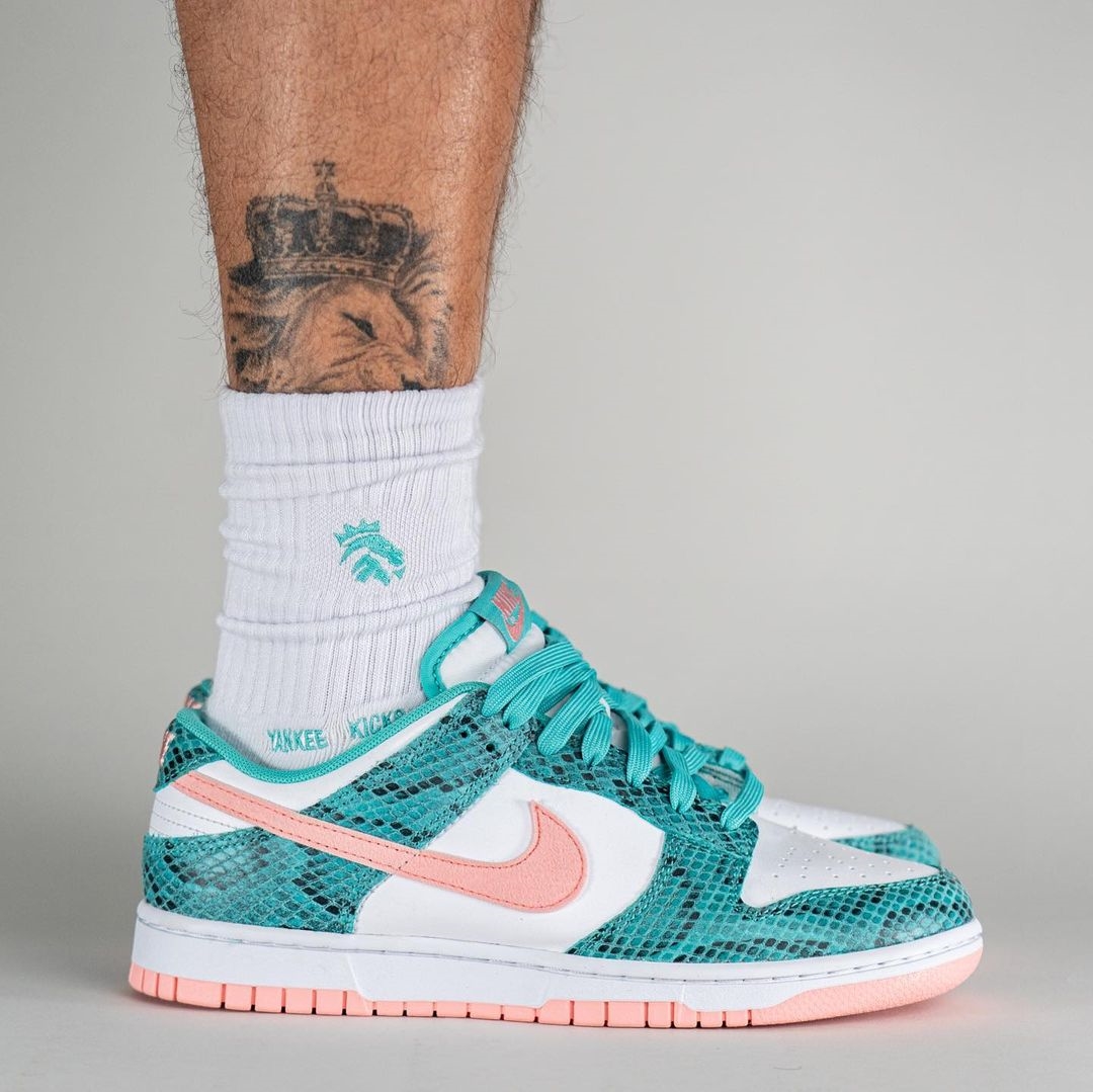 海外 7/27 発売予定！ナイキ ダンク ロー “スネーク/ホワイト/グリーン” (NIKE DUNK LOW “Snake/White/Green”) [DR8577-300]