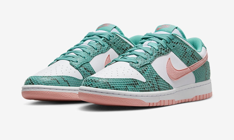 海外 7/27 発売予定！ナイキ ダンク ロー “スネーク/ホワイト/グリーン” (NIKE DUNK LOW “Snake/White/Green”) [DR8577-300]