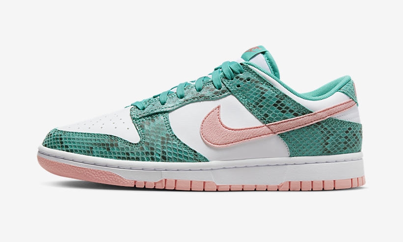 海外 7/27 発売予定！ナイキ ダンク ロー “スネーク/ホワイト/グリーン” (NIKE DUNK LOW “Snake/White/Green”) [DR8577-300]