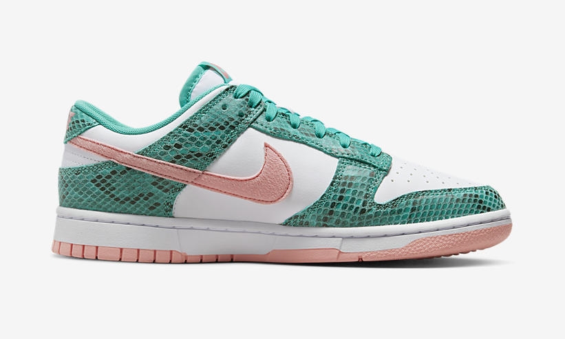 海外 7/27 発売予定！ナイキ ダンク ロー “スネーク/ホワイト/グリーン” (NIKE DUNK LOW “Snake/White/Green”) [DR8577-300]