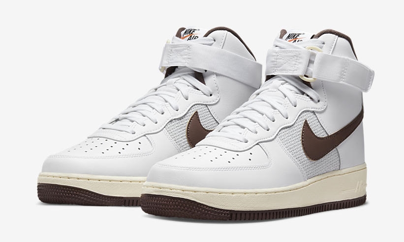 【国内 6/18 発売】ナイキ エア フォース 1 ハイ ビンテージ “ホワイト/チョコレート” (NIKE AIR FORCE 1 HIGH VINTAGE “White/Chocolate”) [DM0209-101]