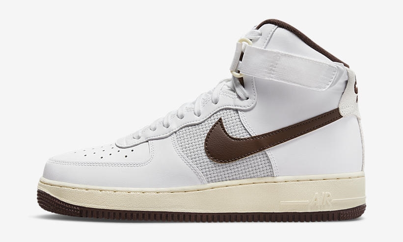 【国内 6/18 発売】ナイキ エア フォース 1 ハイ ビンテージ “ホワイト/チョコレート” (NIKE AIR FORCE 1 HIGH VINTAGE “White/Chocolate”) [DM0209-101]