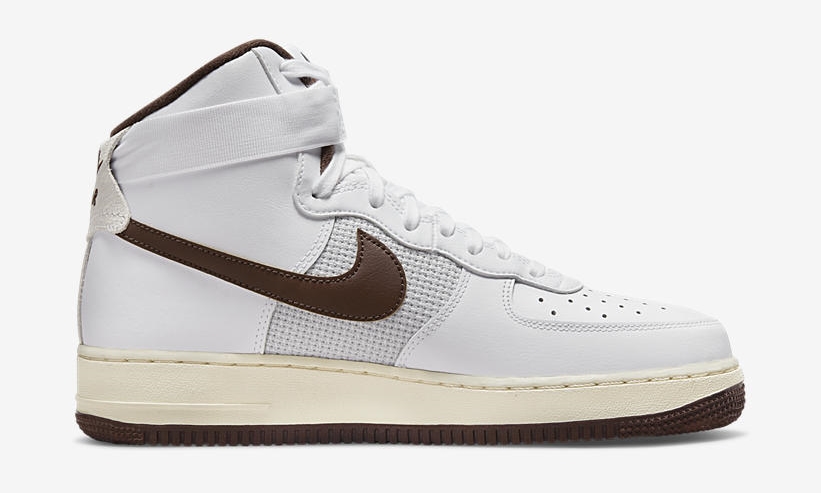 【国内 6/18 発売】ナイキ エア フォース 1 ハイ ビンテージ “ホワイト/チョコレート” (NIKE AIR FORCE 1 HIGH VINTAGE “White/Chocolate”) [DM0209-101]