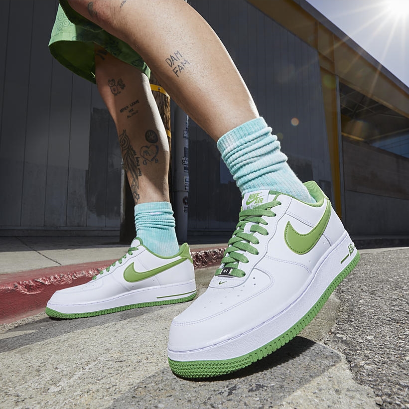 2022年 発売予定！ナイキ エア フォース 1 ロー “ホワイト/カーミットグリーン” (NIKE AIR FORCE 1 LOW “White/Kermit Green”) [DH7561-105]