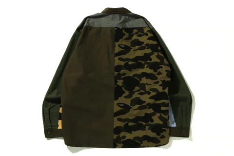 A BATHING APEを代表する1ST CAMO、ストライプ柄をミリタリーテイストに最構築した「MILITARY CRAZY PATTERN」が4/1、4/2 発売 (ア ベイシング エイプ)