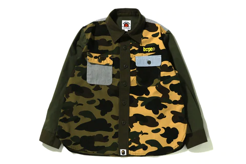 A BATHING APEを代表する1ST CAMO、ストライプ柄をミリタリーテイストに最構築した「MILITARY CRAZY PATTERN」が4/1、4/2 発売 (ア ベイシング エイプ)