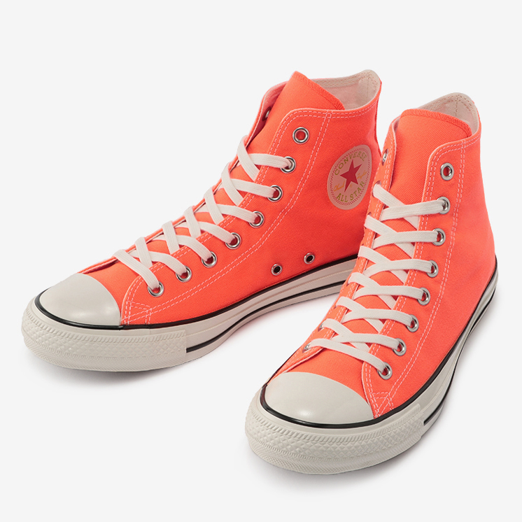 4月 発売！CONVERSE ALL STAR US NEONCOLORS OF HI アーカイブの「ON FIRE COLLECTION」をUSスペックでアップデート!直営店限定色有り (コンバース オールスター ネオンカラーズ)