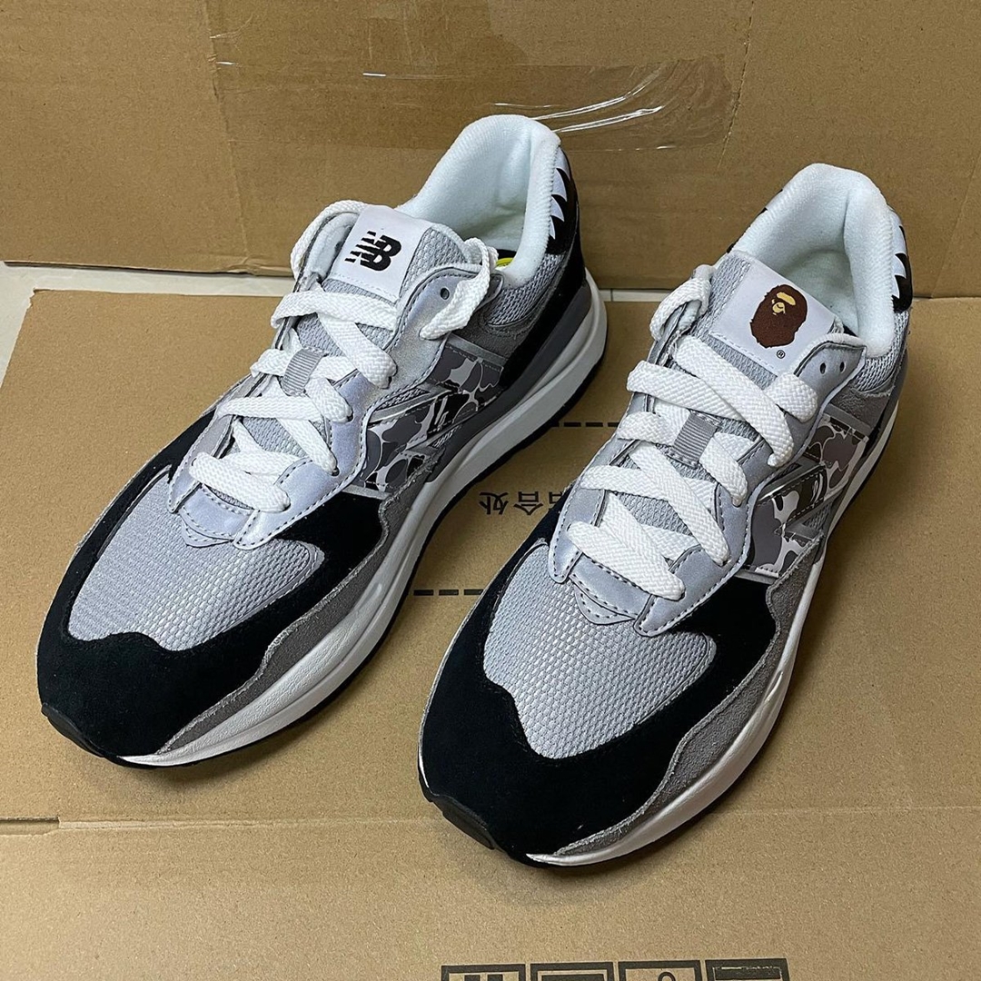 オンライン 7/27、店頭 7/30 発売！A BATHING APE × New Balance M5740 BPE/BPP (ア ベイシング エイプ ニューバランス)