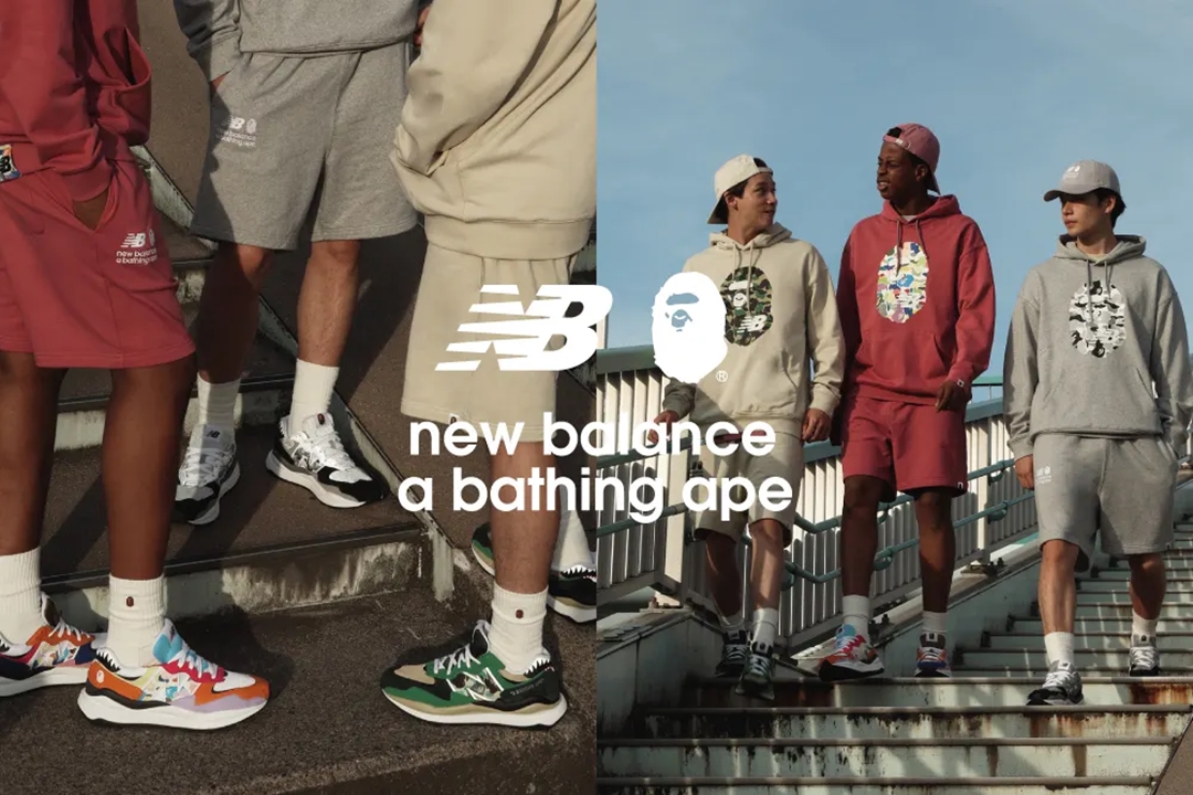 オンライン 7/27、店頭 7/30 発売！A BATHING APE × New Balance M5740 BPE/BPP (ア ベイシング エイプ ニューバランス)