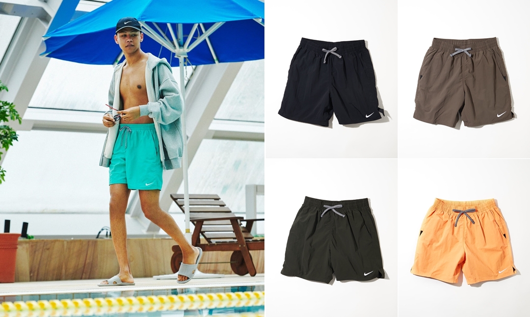 【4/9 9:00 発売】ナイキ × フリークスストア 別注/水陸着用可能 SWIM SHORTS (NIKE FREAK’S STORE スイム ショーツ)