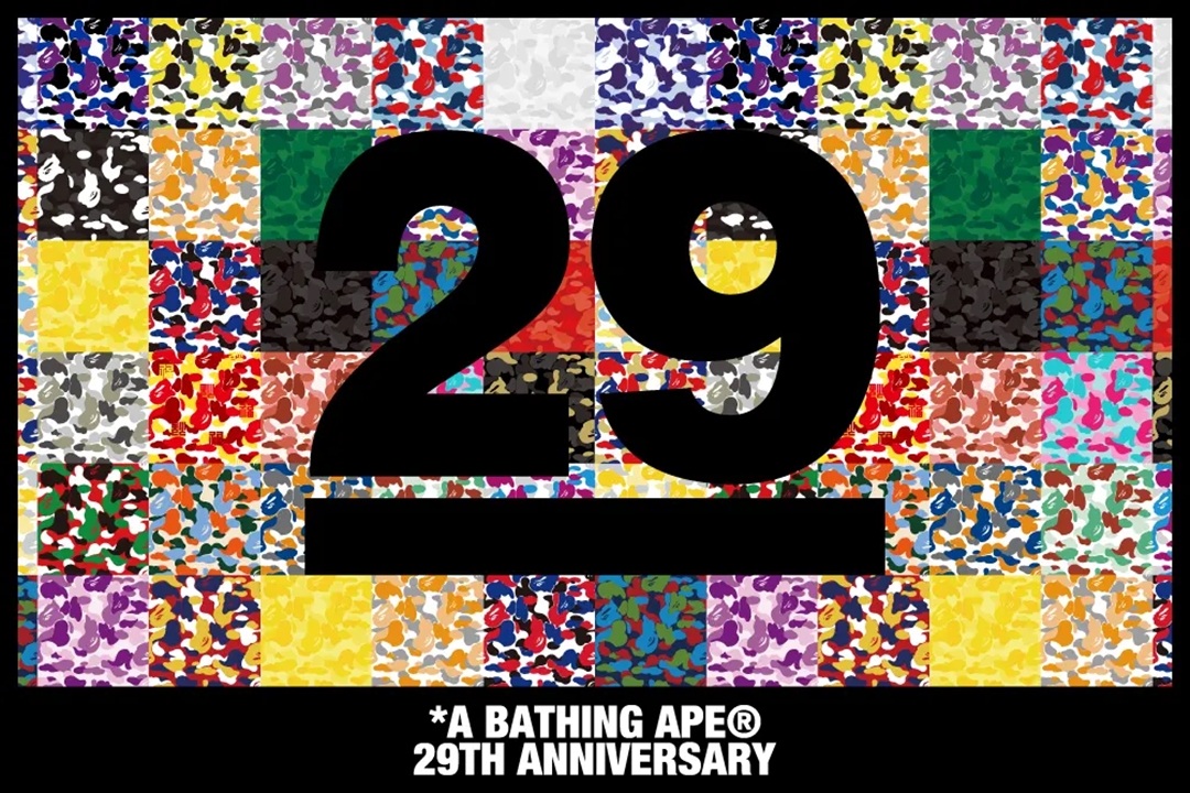 A BATHING APE 29周年を記念したコレクションが4/9 発売 (ア ベイシング エイプ)