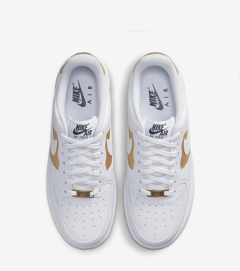 2022年 発売予定！ナイキ エア フォース 1 ロー “ホワイト/メタリックゴールド” (NIKE AIR FORCE 1 LOW “White/Metallic Gold”) [DD8959-105]