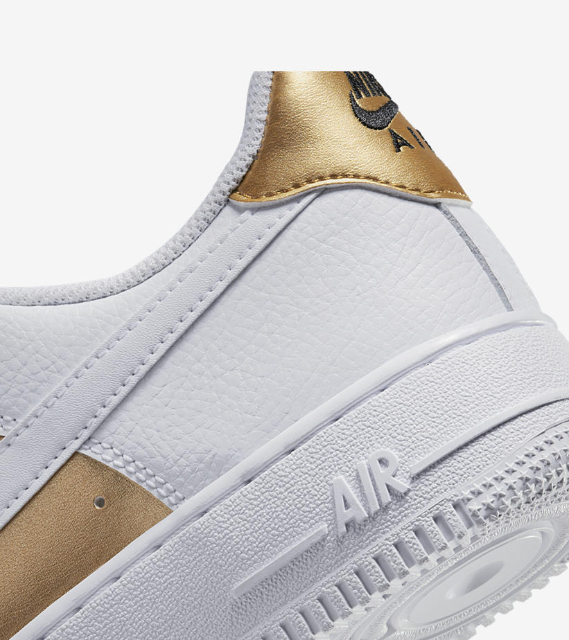 2022年 発売予定！ナイキ エア フォース 1 ロー “ホワイト/メタリックゴールド” (NIKE AIR FORCE 1 LOW “White/Metallic Gold”) [DD8959-105]