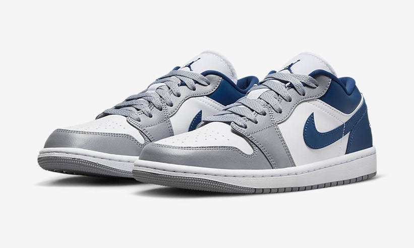 【国内 7/11 発売】ナイキ ウィメンズ エア ジョーダン 1 ロー “ホワイト/ブルー/グレー” (NIKE WMNS AIR JORDAN 1 LOW “White/Blue/Grey”) [DC0774-042]