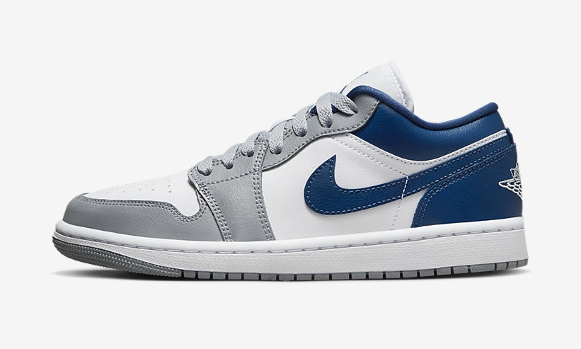 【国内 7/11 発売】ナイキ ウィメンズ エア ジョーダン 1 ロー “ホワイト/ブルー/グレー” (NIKE WMNS AIR JORDAN 1 LOW “White/Blue/Grey”) [DC0774-042]