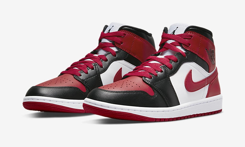 【国内 7/22 発売】ナイキ ウィメンズ エア ジョーダン 1 ミッド “ブレッドトゥ” (NIKE WMNS AIR JORDAN 1 MID “Bred Toe”) [BQ6472-079]