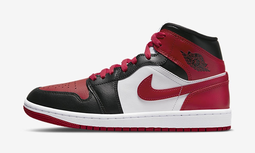 【国内 7/22 発売】ナイキ ウィメンズ エア ジョーダン 1 ミッド “ブレッドトゥ” (NIKE WMNS AIR JORDAN 1 MID “Bred Toe”) [BQ6472-079]