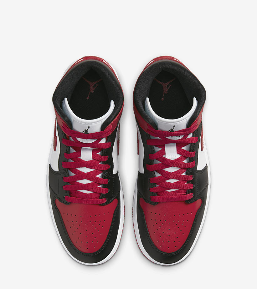 【国内 7/22 発売】ナイキ ウィメンズ エア ジョーダン 1 ミッド “ブレッドトゥ” (NIKE WMNS AIR JORDAN 1 MID “Bred Toe”) [BQ6472-079]