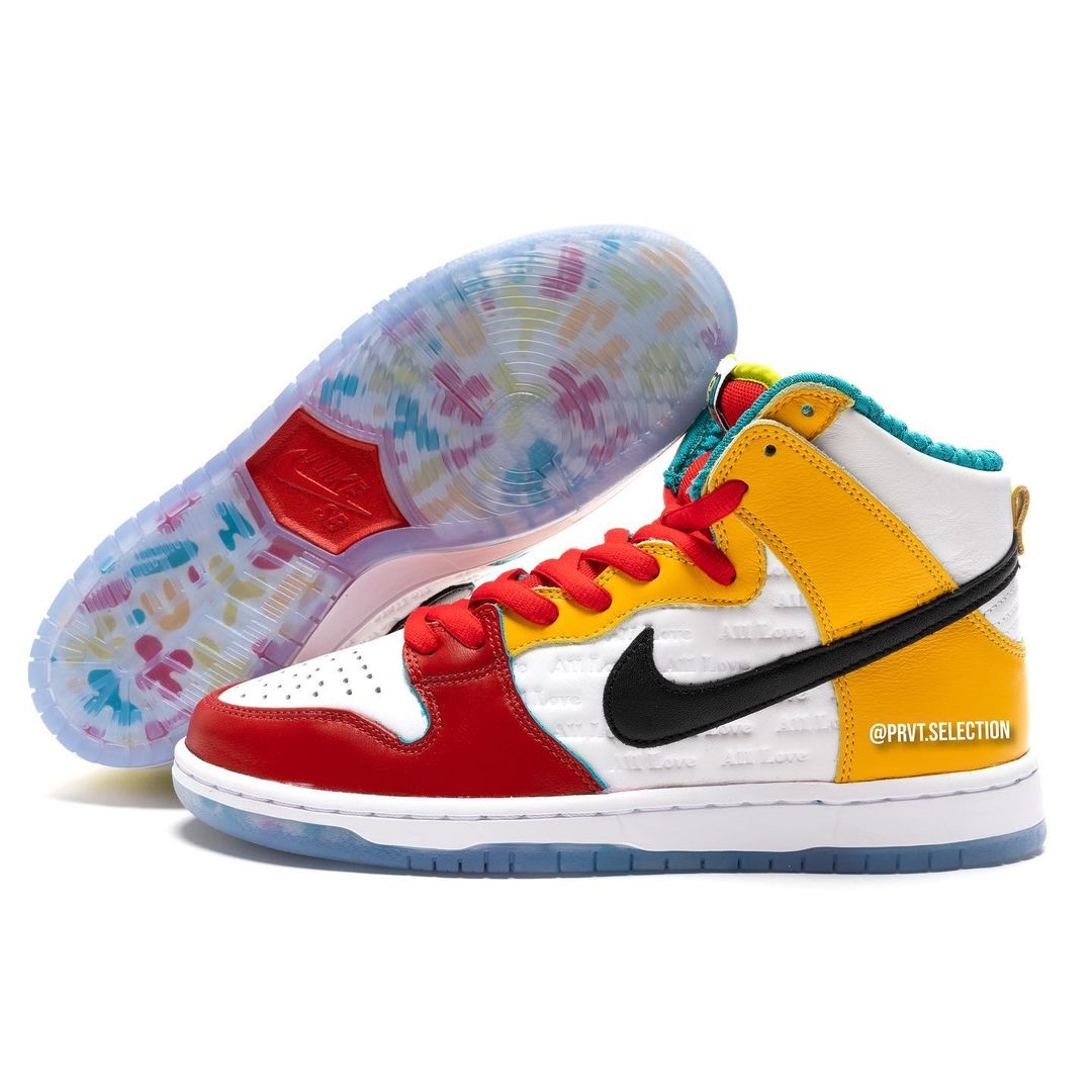 【国内 8/13、8/15 発売】froSkate × NIKE SB DUNK HIGH PRO QS “All Love No Hate” (ナイキ SB ダンク ハイ プロ) [DH7778-100]