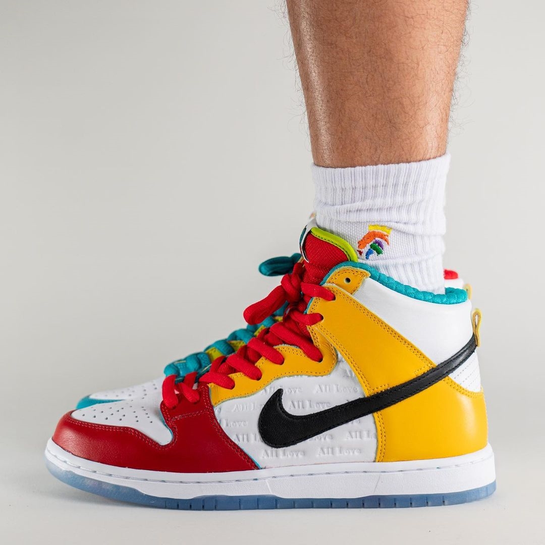 【国内 8/13、8/15 発売】froSkate × NIKE SB DUNK HIGH PRO QS “All Love No Hate” (ナイキ SB ダンク ハイ プロ) [DH7778-100]