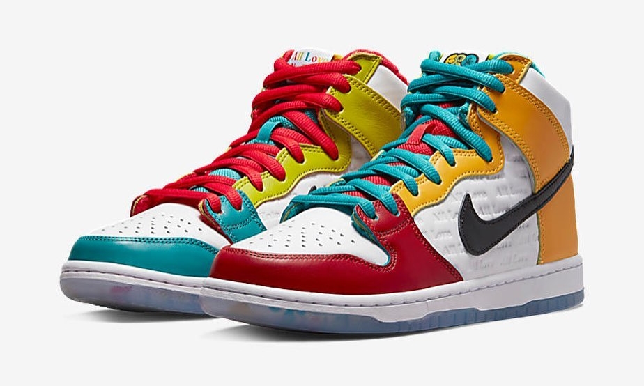 【国内 8/13、8/15 発売】froSkate × NIKE SB DUNK HIGH PRO QS “All Love No Hate” (ナイキ SB ダンク ハイ プロ) [DH7778-100]