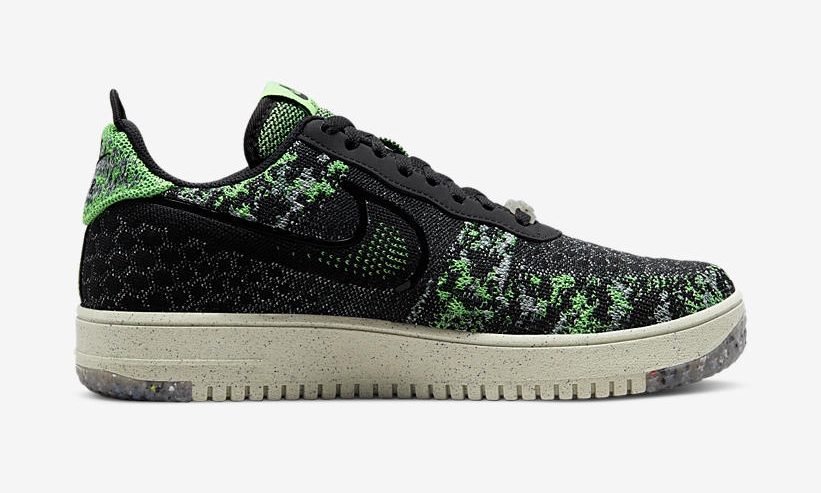 2022年 発売予定！ナイキ エア フォース 1 ロー クレーター フライニット “ブラック/ボルト” (NIKE AIR FORCE 1 LOW CRATER FLYKNIT “Black/Volt”) [DM0590-002]