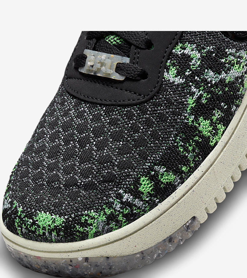 2022年 発売予定！ナイキ エア フォース 1 ロー クレーター フライニット “ブラック/ボルト” (NIKE AIR FORCE 1 LOW CRATER FLYKNIT “Black/Volt”) [DM0590-002]