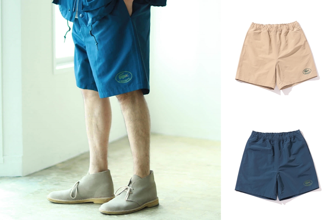 LACOSTE × BEAMS / 別注 Nylon Taffeta Shortsが5月上旬発売 (ラコステ ビームス)