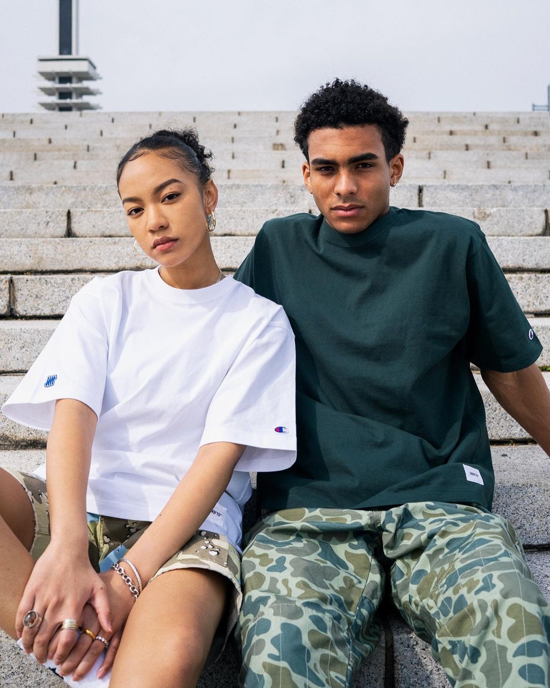 4/15 発売！Champion × UNDEFEATED 2022 S/S STENCIL LABEL SS TEE (チャンピオン アンディフィーテッド 2022 春夏 コレクション)