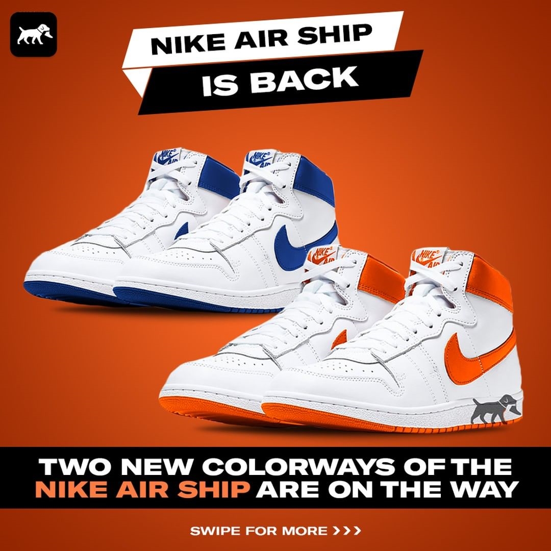 【国内 10/16 発売】ナイキ エア シップ SP “ゲームロイヤル/チームオレンジ” (NIKE AIR SHIP SP “Game Royal/Team Orange”) [DX4976-141/DX4976-181]