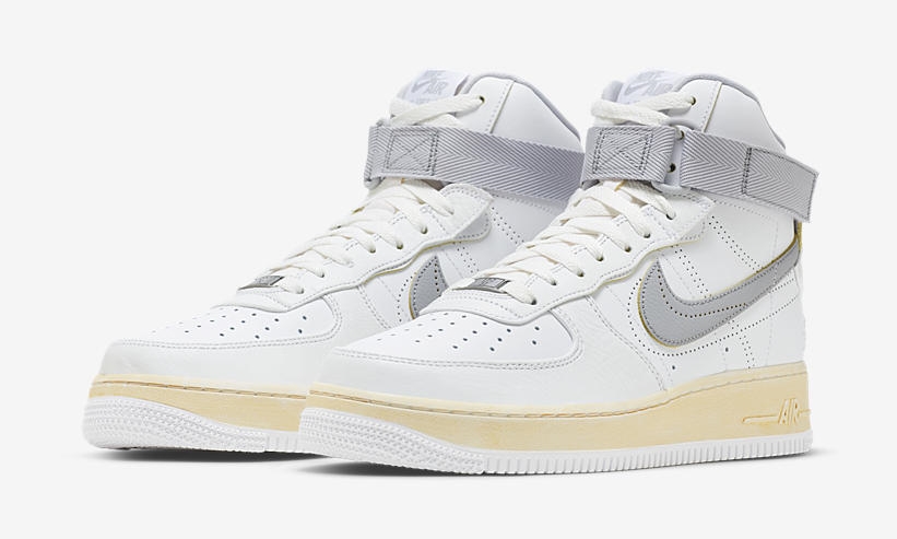 2022年 発売予定！ナイキ エア フォース 1 ハイ ビンテージ “ホワイト/グレー” (NIKE AIR FORCE 1 HIGH VINTAGE “White/Grey”) [DV4245-101]