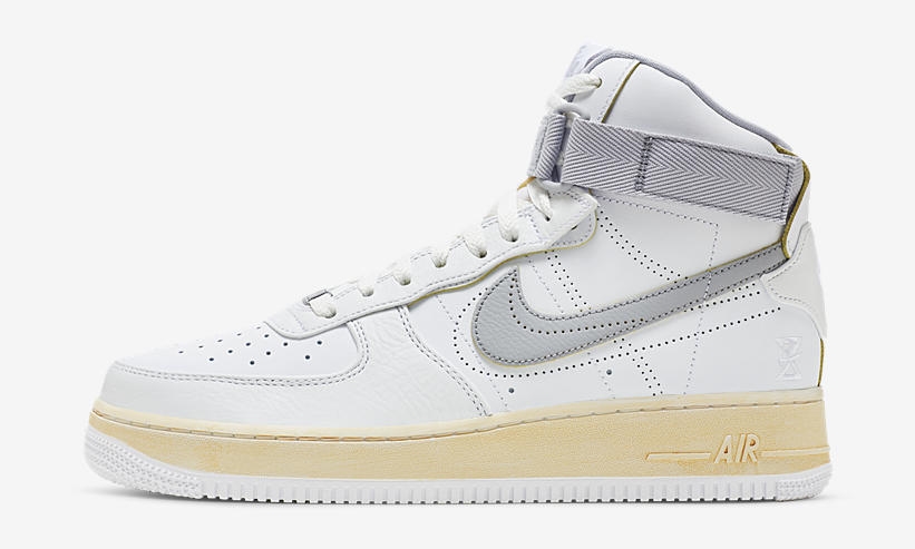 2022年 発売予定！ナイキ エア フォース 1 ハイ ビンテージ “ホワイト/グレー” (NIKE AIR FORCE 1 HIGH VINTAGE “White/Grey”) [DV4245-101]