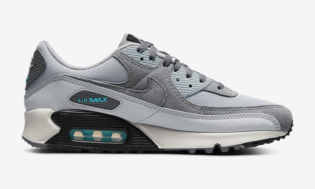 ナイキ エア マックス 90 “ウルフグレー/クロリンブルー” (NIKE AIR MAX 90 “Wolf Grey/Chlorine Blue”) [DM0029-002]