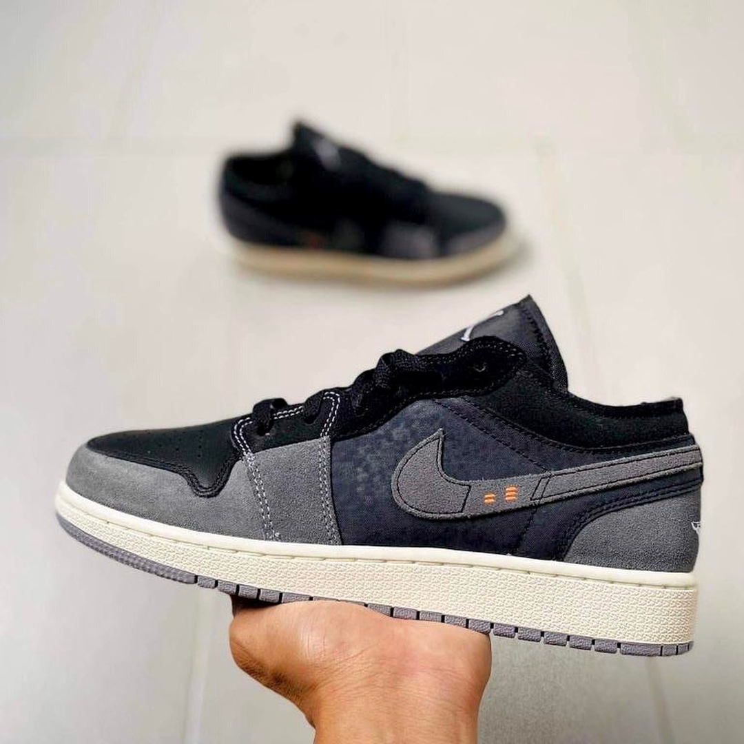 【国内 9/7 発売】NIKE AIR JORDAN 1 LOW “Inside Out/Black/Grey” (ナイキ エア ジョーダン 1 ロー “インサイドアウト/ブラック/グレー”) [DN1635-001]