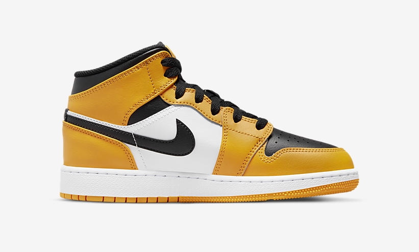 2022年 発売予定！ナイキ GS エア ジョーダン 1 ミッド “イエロートゥ” (NIKE GS AIR JORDAN 1 MID “Yellow Toe”) [554725-701]