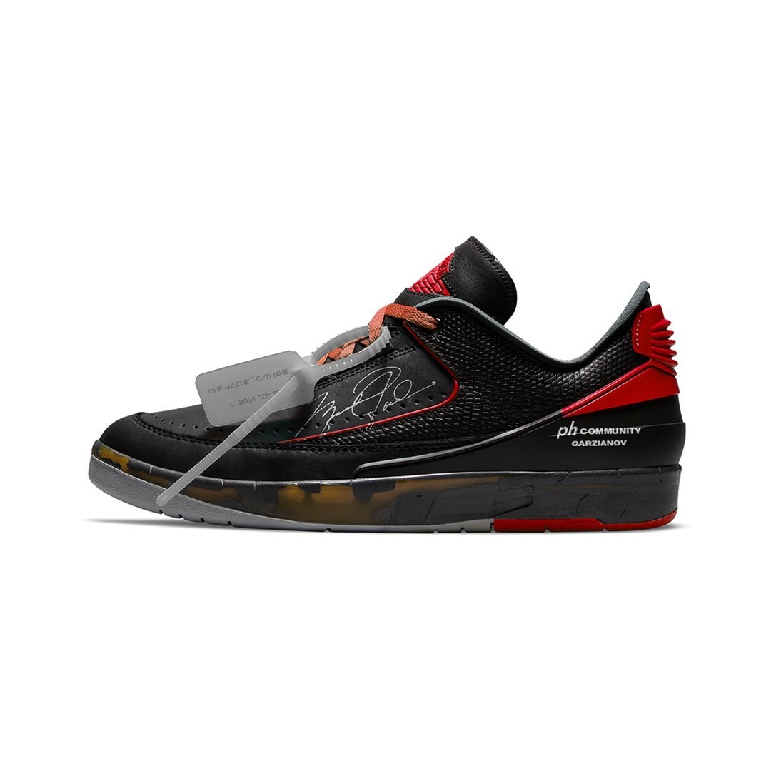 OFF-WHITE x NIKE AIR JORDAN 2 LOW “Bred” (オフホワイト ナイキ エア ジョーダン 2 ロー “ブレッド”)