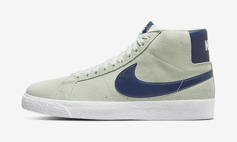 海外発売！ナイキ SB ズーム ブレーザー ミッド “バーレイグリーン/ネイビー” (NIKE SB ZOOM BLAZER MID “Barely Green/Navy”) [864349-303]