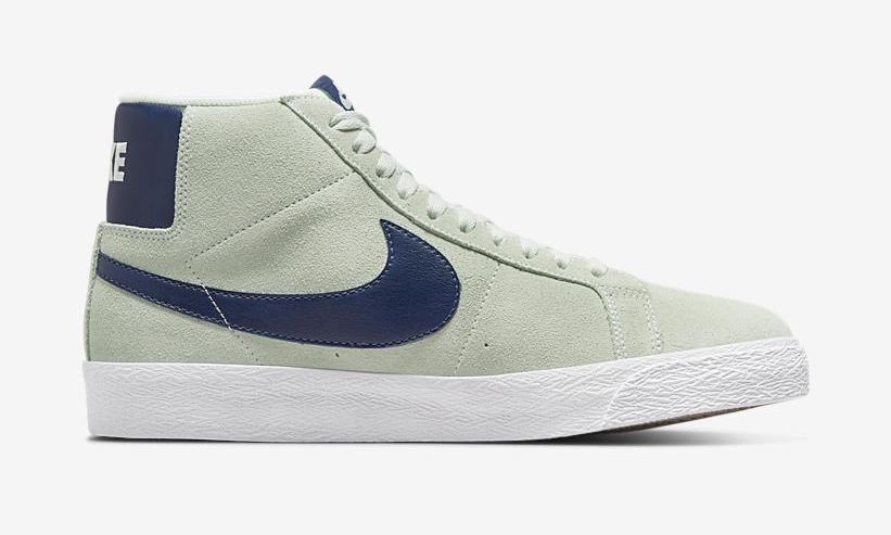 海外発売！ナイキ SB ズーム ブレーザー ミッド “バーレイグリーン/ネイビー” (NIKE SB ZOOM BLAZER MID “Barely Green/Navy”) [864349-303]