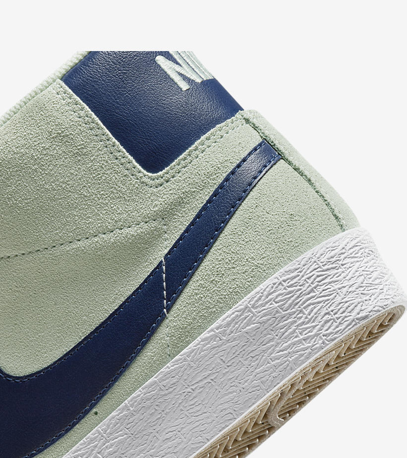 海外発売！ナイキ SB ズーム ブレーザー ミッド “バーレイグリーン/ネイビー” (NIKE SB ZOOM BLAZER MID “Barely Green/Navy”) [864349-303]