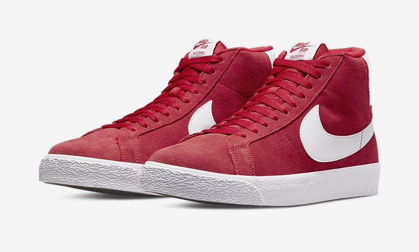 海外発売！ナイキ SB ズーム ブレーザー ミッド “ユニバーシティレッド/ホワイト” (NIKE SB ZOOM BLAZER MID “University Red/White”) [864349-602]