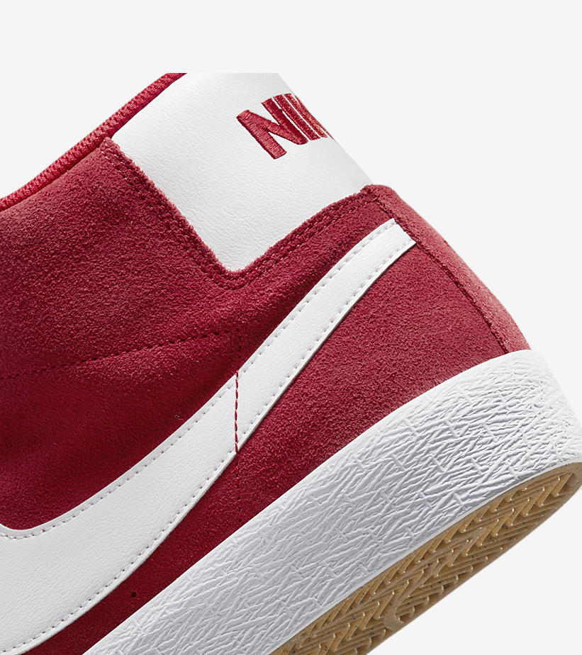 海外発売！ナイキ SB ズーム ブレーザー ミッド “ユニバーシティレッド/ホワイト” (NIKE SB ZOOM BLAZER MID “University Red/White”) [864349-602]