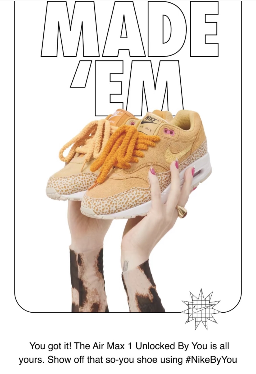 【NIKE BY YOU】ナイキ エア マックス 1 アンロックド (AIR MAX 1 UNLOCKED)